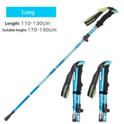 Collapsible Walking Sticks 2Pcs Ultralight Trekking Poles Hiking Travel Anti Shock Alpinism Pole Telescopic Pole Outdoor Running