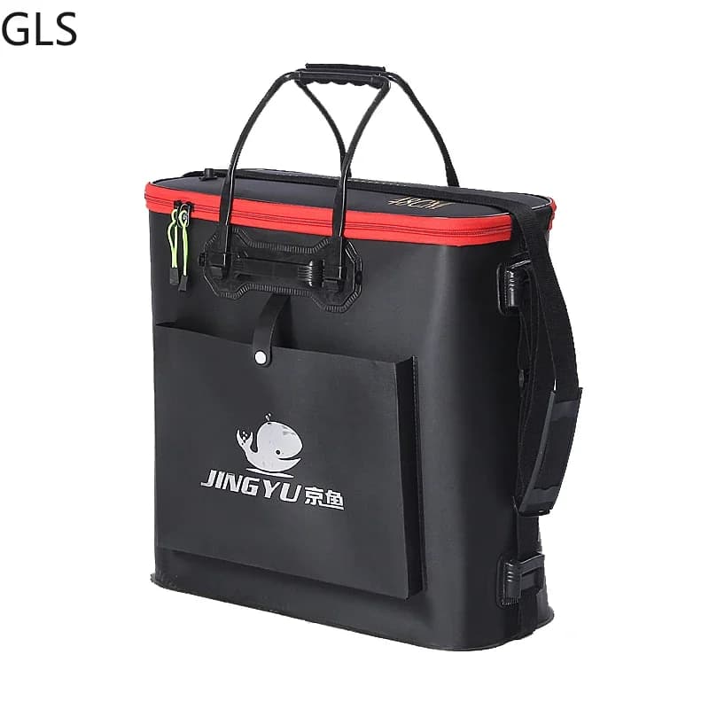Portable Fishing Bag Water Bucket Storage Boxes Collapsible Thicken Live Fish Tank Water Bucket Outdoor Camping Fishing Tackle