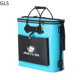 Portable Fishing Bag Water Bucket Storage Boxes Collapsible Thicken Live Fish Tank Water Bucket Outdoor Camping Fishing Tackle