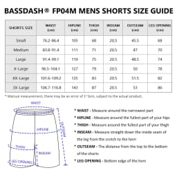 Bassdash Men's 8” Fishing Water Shorts Quick Dry UPF 50+ Lightweight Cargo Hiking Kayaking Casual Bottom