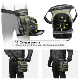 Rhinowalk Waist Leg Bag Thigh Hip BumBelt 3L LargeMessenger Bag Travel Cell/Mobile Phone Purse Fanny Pack MotorDrop Belt Pouch