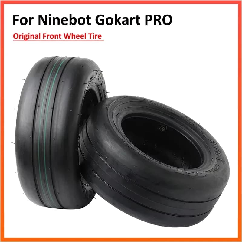 Original 80/60-5 Front Wheel Tire For Ninebot Gokart Pro Kart Kit Outer Tyre Vacuum Tubeless Smooth Tire Parts