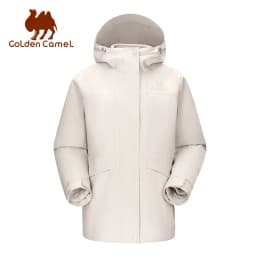 GOLDEN CAMEL Hiking Jackets for Women Men Three-in-one Windproof Waterproof Fleece Jacket Winter Mountaineering Coats Clothing
