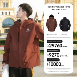 GOLDEN CAMEL Hiking Jackets for Women Men Three-in-one Windproof Waterproof Fleece Jacket Winter Mountaineering Coats Clothing