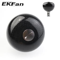 EKFan High Quality 38MM/45MM/48MM Carbon Fiber Fishing Reel Handle Knobs For SHI Bait Casting Spinning Reels Fishing Tackle