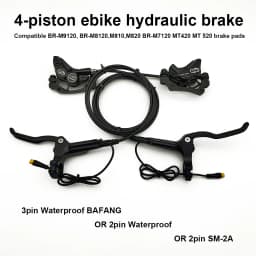 EBKE Electric Bike E-bike 4-Piston Hydraulic Brake For BAFANG Mid BBS 01 02 HD Or 2pin Waterproof Or 2pin SM-2A