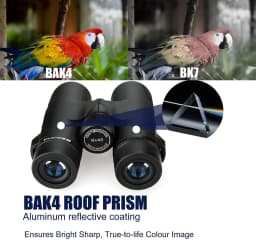 Svbony SV47 Binoculars 8x42/10x42 HD Waterproof BirdWatching Moncular Telescope for Adults FMC Bak4 Prism for Hunting Camping