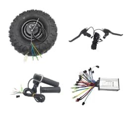 Electric Wheelbarrow Hub Motor Kit 24V 36V 48V 350W 500W All Terrain Off Road Rough Tyre Wheel 14.5"