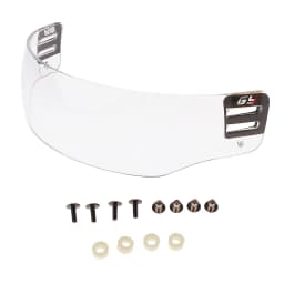 CE Approved Ice Hockey Clear Visor Anti-fog and Anti-scratch Face Shield Resistant With Mounting Hardware For Outdoor Activties