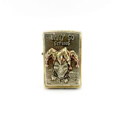 EDC Lighter Storage Case Poker Clown Brass