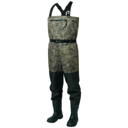BASSDASH Men Women Boot Foot Waders Breathable Lightweight Fishing Hunting Mossy Wood Reeds Printing Long Trousers With Boot