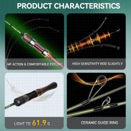 Kingdom Fishing Rods STREAM KING Ultralight 62g Spinning Casting 1.45 1.65 1.39 1.53m UL Baitcasting Travel Stream Fishing Rod
