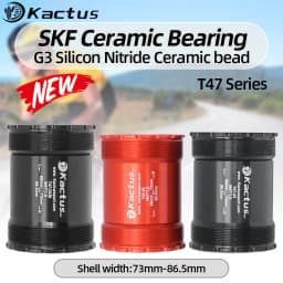 KACTUS Bicycle Bottom Bracket T47 SKF Ceramic Bearing Central Movement BB86 DUB 24mm/30mm Crank Bicycle Central Shaft Bike Parts