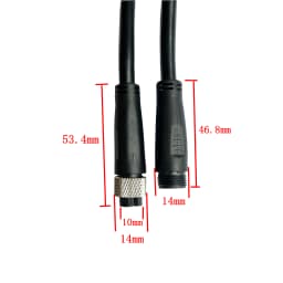 JULET L914 9 pin Waterproof Connector for Electric Bike Motor Screw Locking Male Female Motor Cable L=1100mm