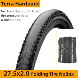 Continental Terra Hardpack Anti Puncture Folding Tire 29/27.5x2.0 MTB Tubeless Ready Road Cross-Country Bike Tyre No Box