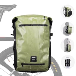 Rhinowalk 22L Waterproof Bike Pannier Bag Portable Cycling Backpack Bicycle Rear Rack MTB Trunk Bag Pack Luggage Carry