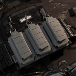 Triple Mag Pouch Open-Top Rifle Mag Pouches and Pistol Magazine Pouches for M4 M16 AK Molle Backpack Airsoft Gear