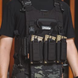 Triple Mag Pouch Open-Top Rifle Mag Pouches and Pistol Magazine Pouches for M4 M16 AK Molle Backpack Airsoft Gear