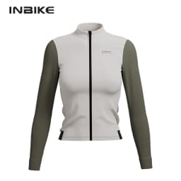 INBIKE Winter Fleece Women's Long Sleeve Jersey Autumn Thermal Cycling Suit Mountain Road Bike Jacket Windproof Riding Clothing