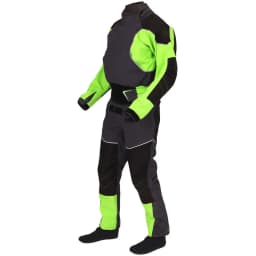 LKVER Kayak Dry Suit For Men Latex Gaskets on Neck and Wrist Dual-adjustable Overskirt, Hook-and-loop Neoprene Locks Down