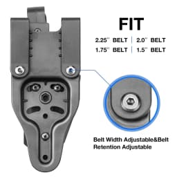 For Glock 17/19/19x/ 23/31/32/45(Gen 1-5) G22 (Gen 1-4) Level III,OWB Holster,Retention Polymer Tactical Bag | Gun & Flower