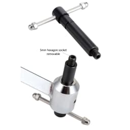 TOOPRE Bicycle Rear Derailleur Hanger Alignment Gauge Aluminium Alloy Straighten Tool for Mountain Road Bike 20-29'' Wheel