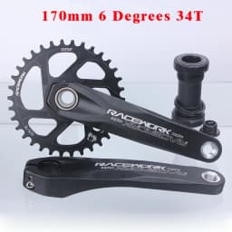 RACEWORK MTB Crankset 170/175mm Mountain Bike Crank Narrow Wide Chainring 32/34/36/38T 11/12S Bicycle Crankset Sprocket For GXP