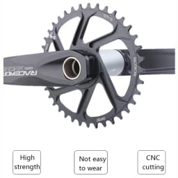 RACEWORK MTB Crankset 170/175mm Mountain Bike Crank Narrow Wide Chainring 32/34/36/38T 11/12S Bicycle Crankset Sprocket For GXP