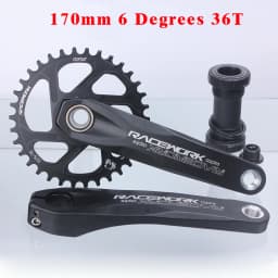 RACEWORK MTB Crankset 170/175mm Mountain Bike Crank Narrow Wide Chainring 32/34/36/38T 11/12S Bicycle Crankset Sprocket For GXP