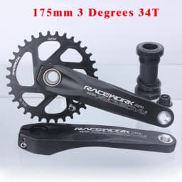RACEWORK MTB Crankset 170/175mm Mountain Bike Crank Narrow Wide Chainring 32/34/36/38T 11/12S Bicycle Crankset Sprocket For GXP