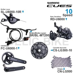 SHIMANO CUES U6000 Groupset SL-U6000-10R RD-U6000 FC-U6000-1 CS-LG300 CS-LG400 CN-LG500 MT200 DISC BRAKE Original Parts
