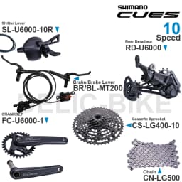 SHIMANO CUES U6000 Groupset SL-U6000-10R RD-U6000 FC-U6000-1 CS-LG300 CS-LG400 CN-LG500 MT200 DISC BRAKE Original Parts