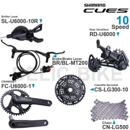 SHIMANO CUES U6000 Groupset SL-U6000-10R RD-U6000 FC-U6000-1 CS-LG300 CS-LG400 CN-LG500 MT200 DISC BRAKE Original Parts