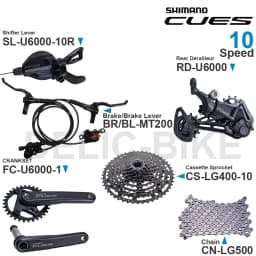 SHIMANO CUES U6000 Groupset SL-U6000-10R RD-U6000 FC-U6000-1 CS-LG300 CS-LG400 CN-LG500 MT200 DISC BRAKE Original Parts