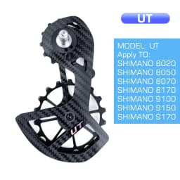 LTWOO Bicycle Ceramic Bearing Speed Carbon Fiber Pulley Wheel Rear Derailleurs Guide Wheel for Shimano 105/UT/Ultegra/DURA ACE