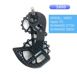 LTWOO Bicycle Ceramic Bearing Speed Carbon Fiber Pulley Wheel Rear Derailleurs Guide Wheel for Shimano 105/UT/Ultegra/DURA ACE
