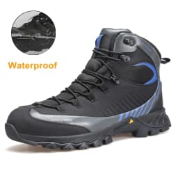 HUMTTO Waterproof Boots for Men Luxury Designer Outdoor Hiking Shoes Climbing Trekking Sneakers Leather Safety Mens Ankle Boots