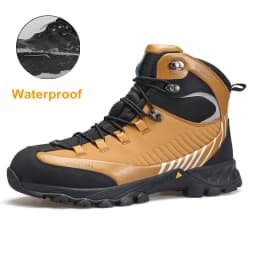 HUMTTO Waterproof Boots for Men Luxury Designer Outdoor Hiking Shoes Climbing Trekking Sneakers Leather Safety Mens Ankle Boots