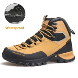 HUMTTO Waterproof Boots for Men Luxury Designer Outdoor Hiking Shoes Climbing Trekking Sneakers Leather Safety Mens Ankle Boots