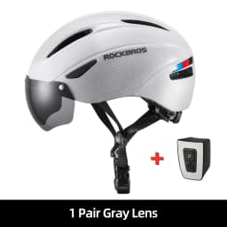 ROCKBROS Bicycle Helmet Aero Cycling Helmet Integrally-molded Bike Helmet Men Women Goggles Lens MTB Road Cycling Equipment