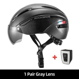 ROCKBROS Bicycle Helmet Aero Cycling Helmet Integrally-molded Bike Helmet Men Women Goggles Lens MTB Road Cycling Equipment