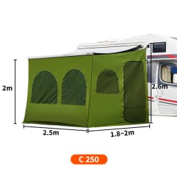Caravan Awning Tent RV Screen Room Family Room Camper Privacy Room Sunshade Campervan Tent Outdoor Camping Shelter