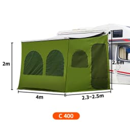 Caravan Awning Tent RV Screen Room Family Room Camper Privacy Room Sunshade Campervan Tent Outdoor Camping Shelter