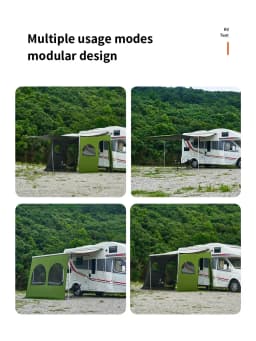 Caravan Awning Tent RV Screen Room Family Room Camper Privacy Room Sunshade Campervan Tent Outdoor Camping Shelter
