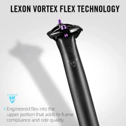 LEXON Ultralight 145g/155g Bicycle Seatpost Carbon 27.2/31.6mm Two Sizes MTB/Gravel/Road Bike Seating Tube 350mm Length Seatpost