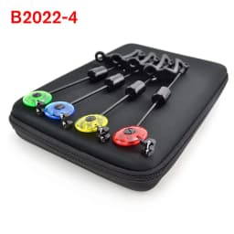 Hirisi LED Carp Fishing Swingers Drop Off Indicator 4 Color In Zipped Case Carp Fishing Equipment B2022
