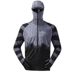 Fishing Shirts UV Protection Quick Dry Mens Hooded Printing Fishing Shirt Long Sleeve Breathable  Anti-UV Jacket