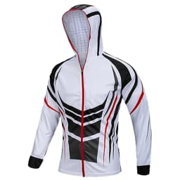 Fishing Shirts UV Protection Quick Dry Mens Hooded Printing Fishing Shirt Long Sleeve Breathable  Anti-UV Jacket