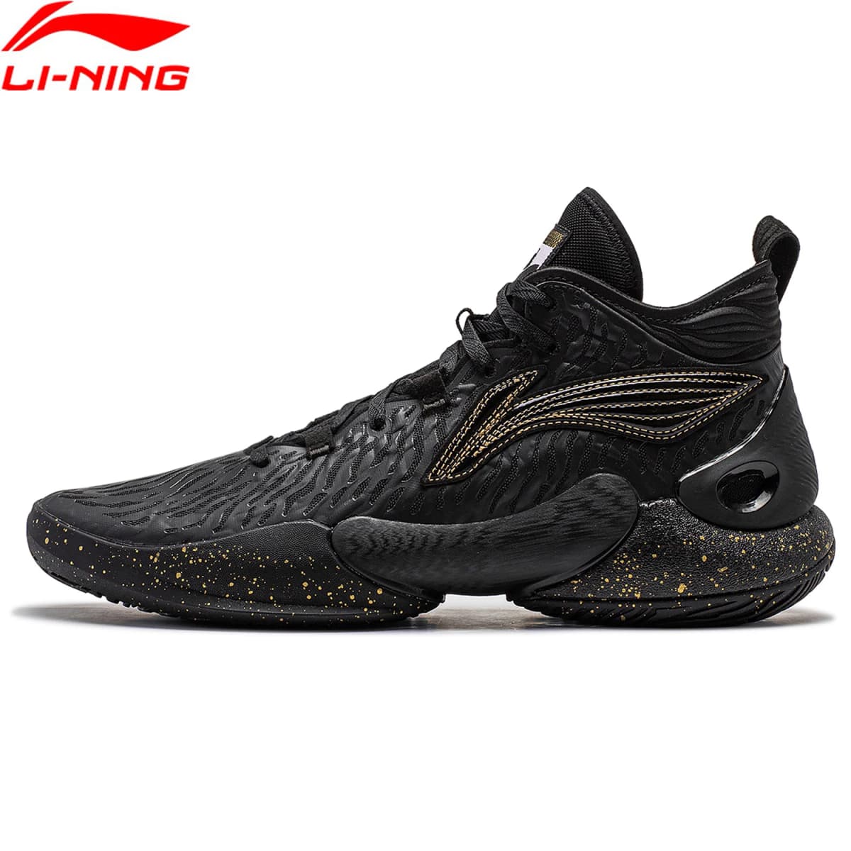 Li-Ning Men's YUSHUAI XVIII Professional Basketball Shoes BOOM Cushion SYNCHRO-ADJUSTSYSTEM Support Sport Shoes Sneakers ABAU009