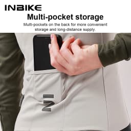 INBIKE Winter Women's Cycling Jersey Long-Sleeved Fleece Warm Outdoor Bicycle Riding Clothing Jersey MTB Sportswear Full Zipper